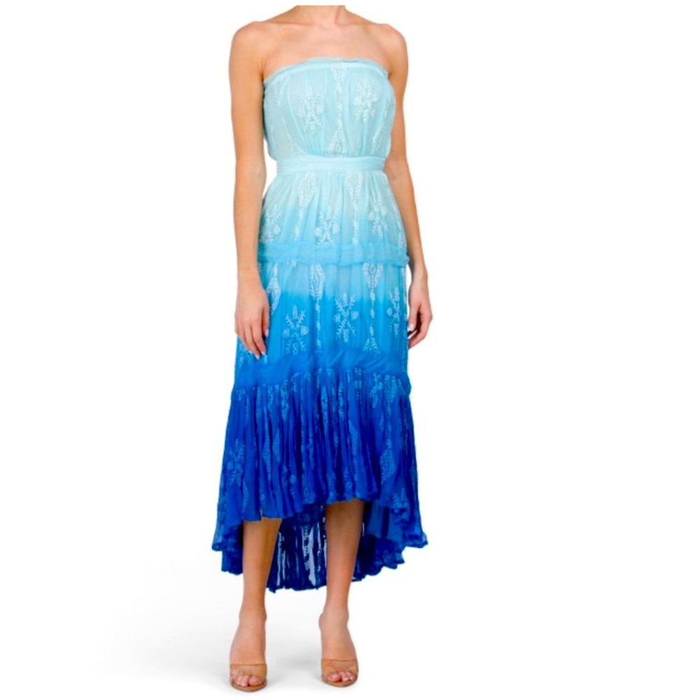 Ramy Brook strapless silk midi dress! NWT